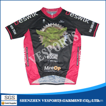 Sublimation Mens Cycling Apparel Custom Design